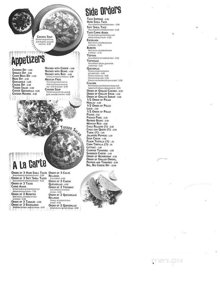 Menu page 2