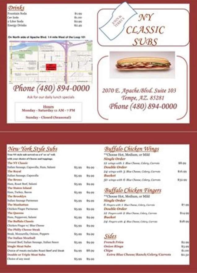 Menu page 1