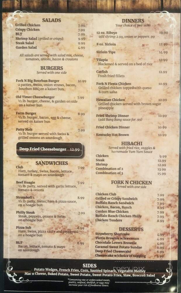 Menu page 1