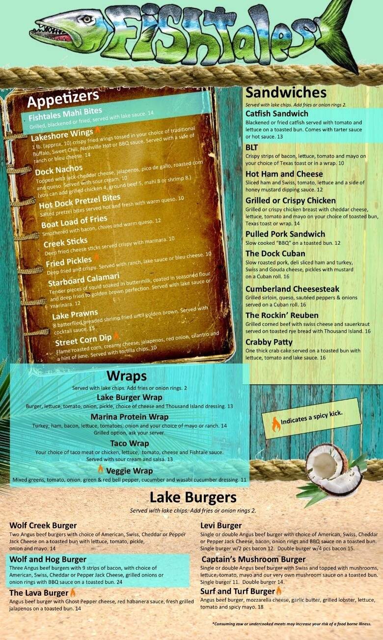 Menu page 1