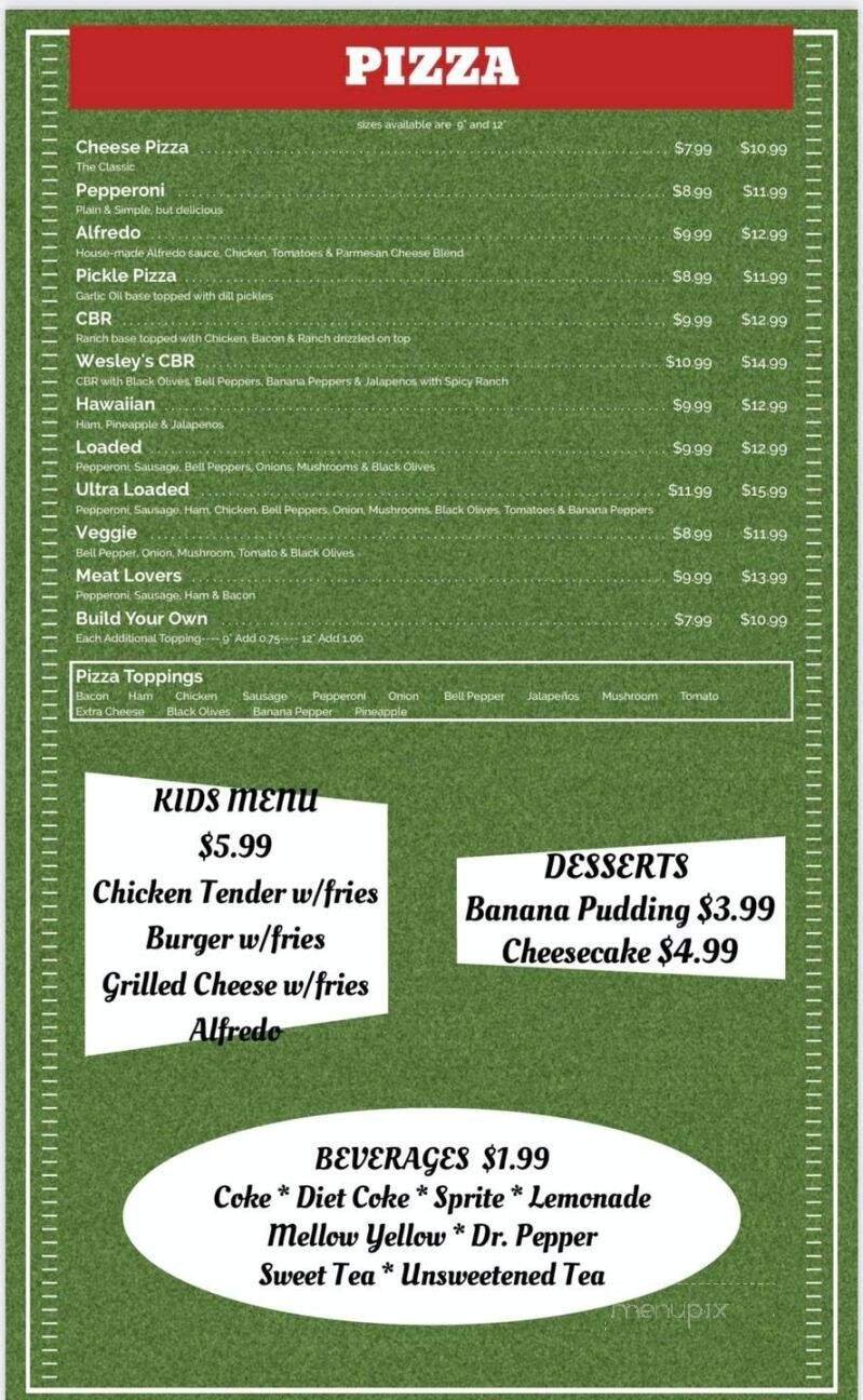 Menu page 1