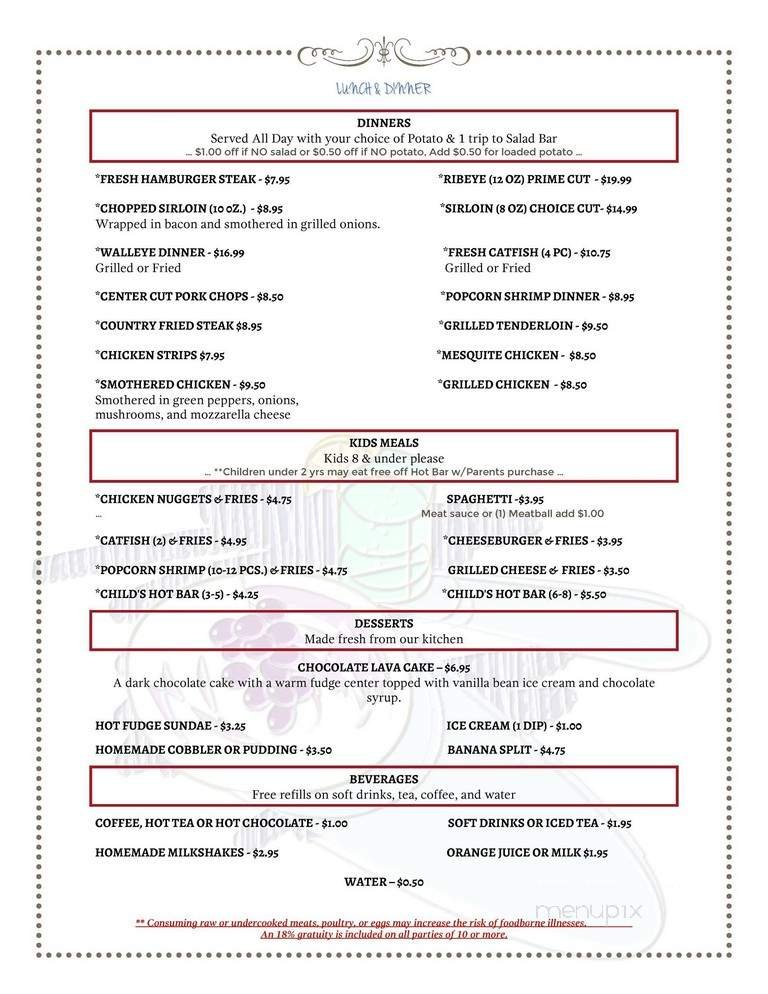 Menu page 2