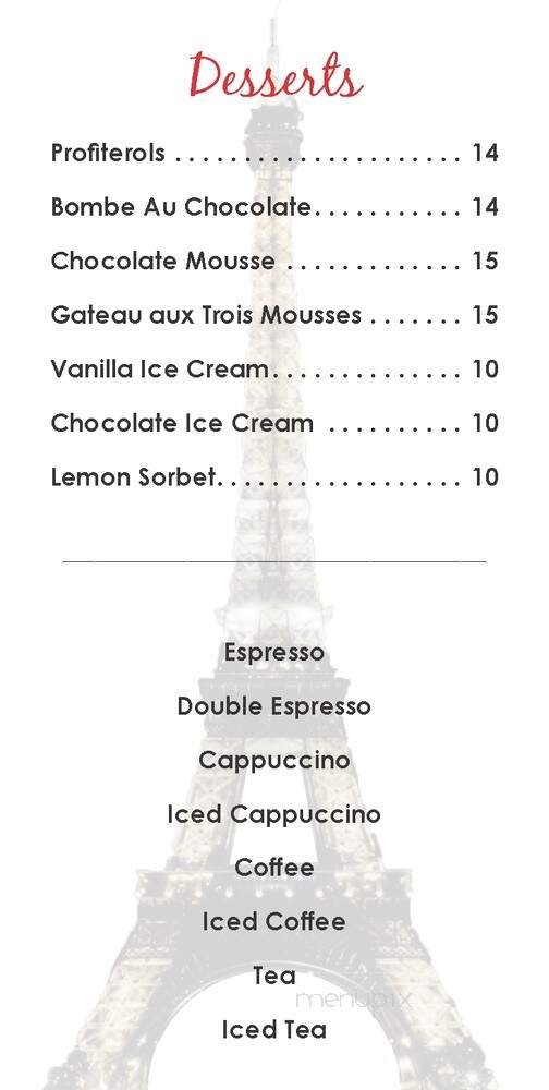 Menu page 1