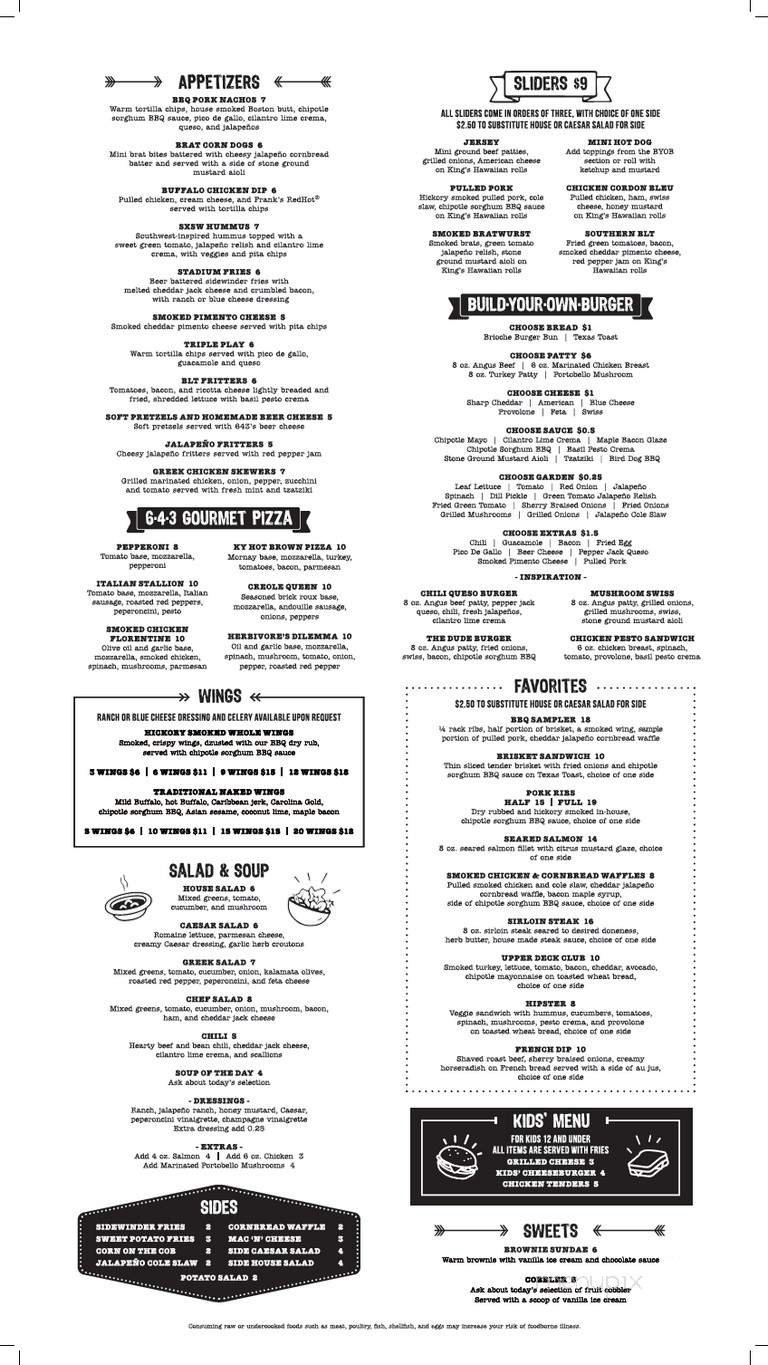 Menu page 1