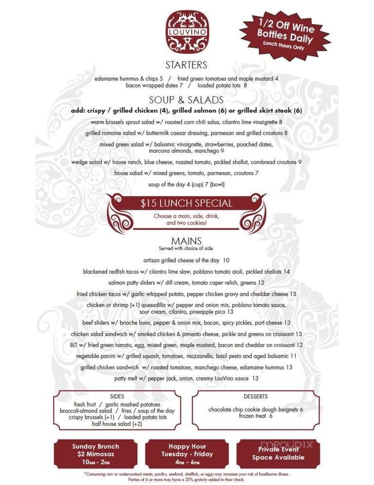 Menu page 2