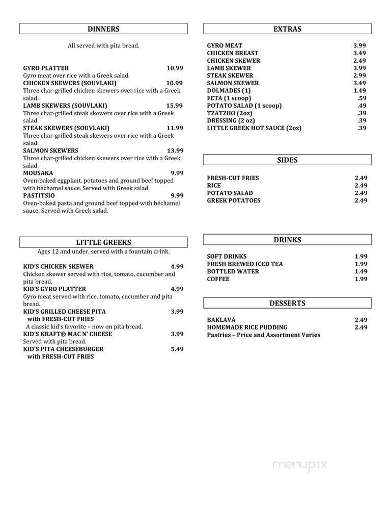Menu page 2