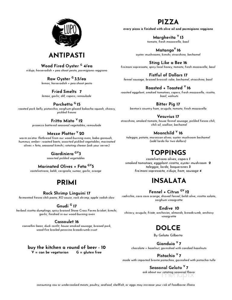 Menu page 2