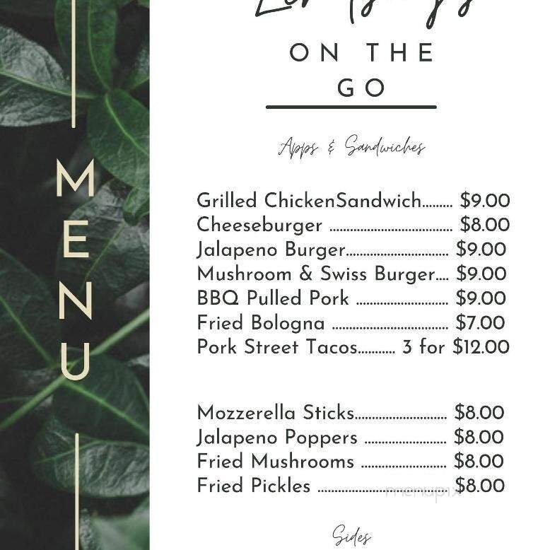 Menu page 1
