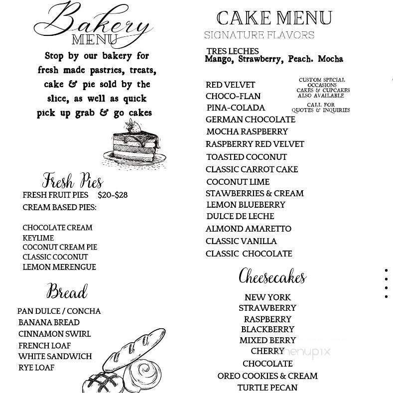 Menu page 1