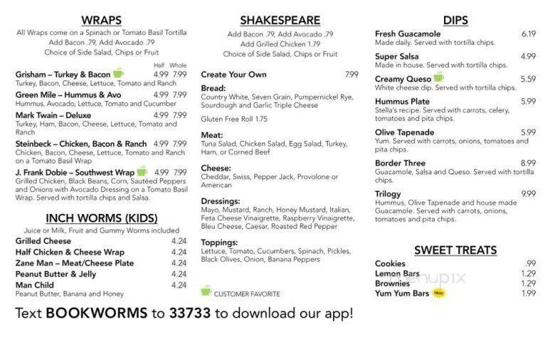 Menu page 2