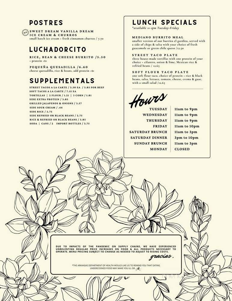 Menu page 2