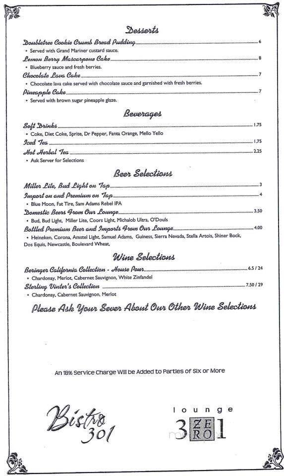 Menu page 8