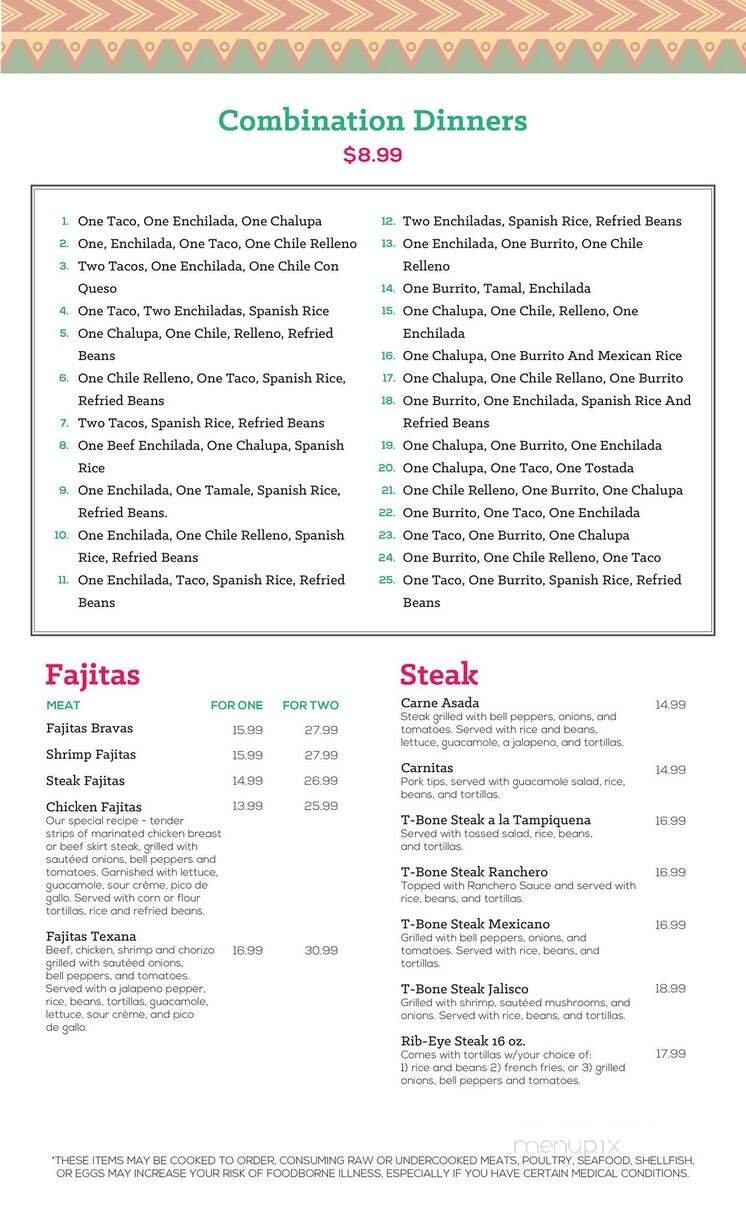 Menu page 2