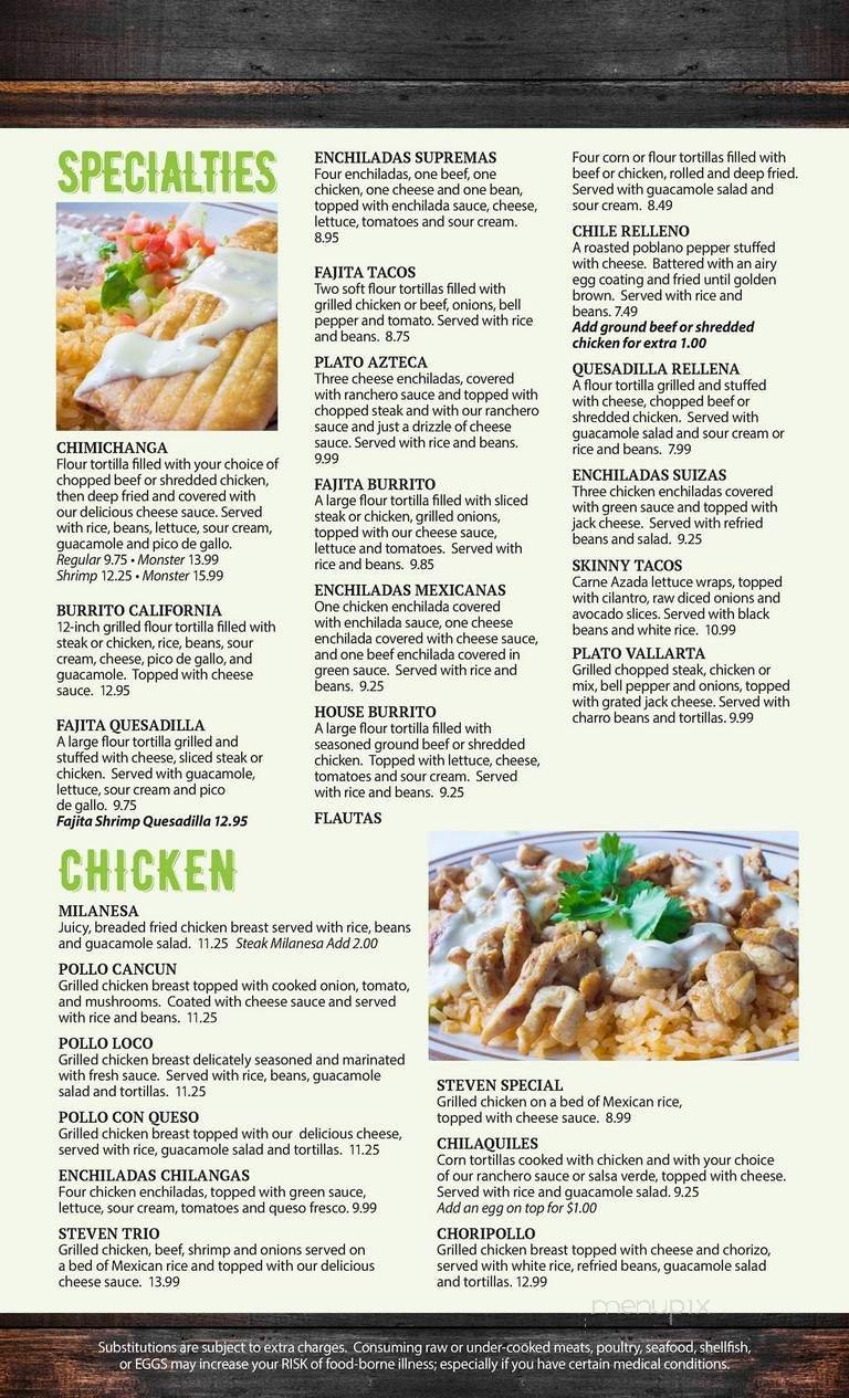 Menu page 2