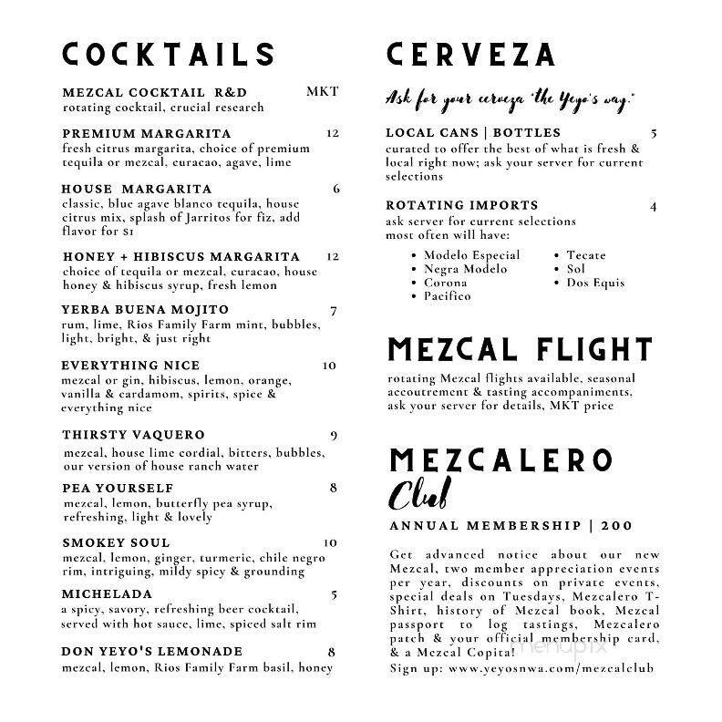 Menu page 3