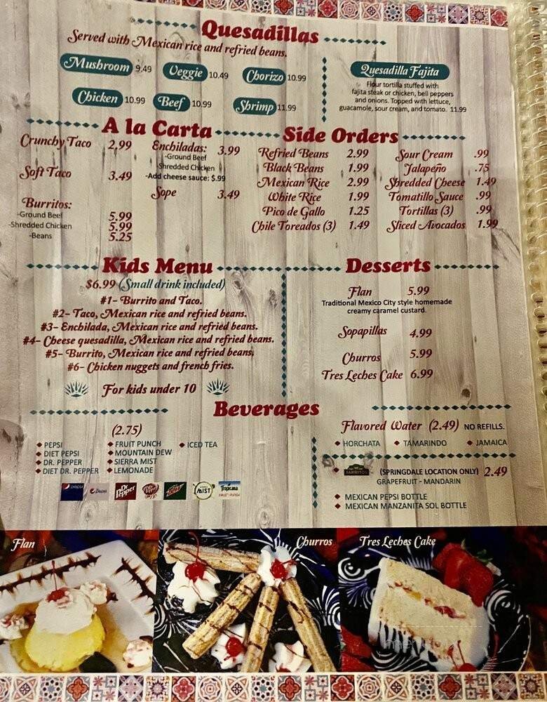 Menu page 2