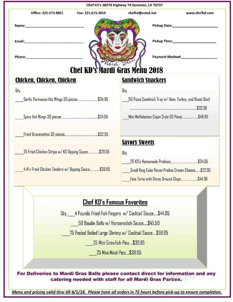 Menu page 2