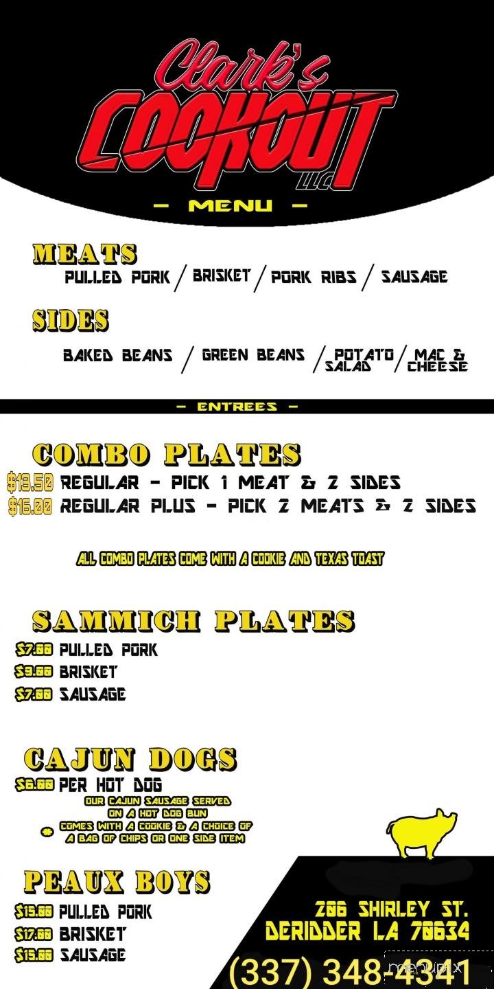 Menu page 1