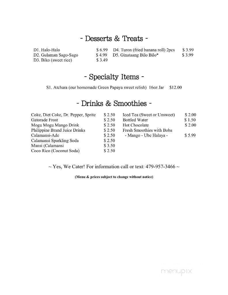 Menu page 2