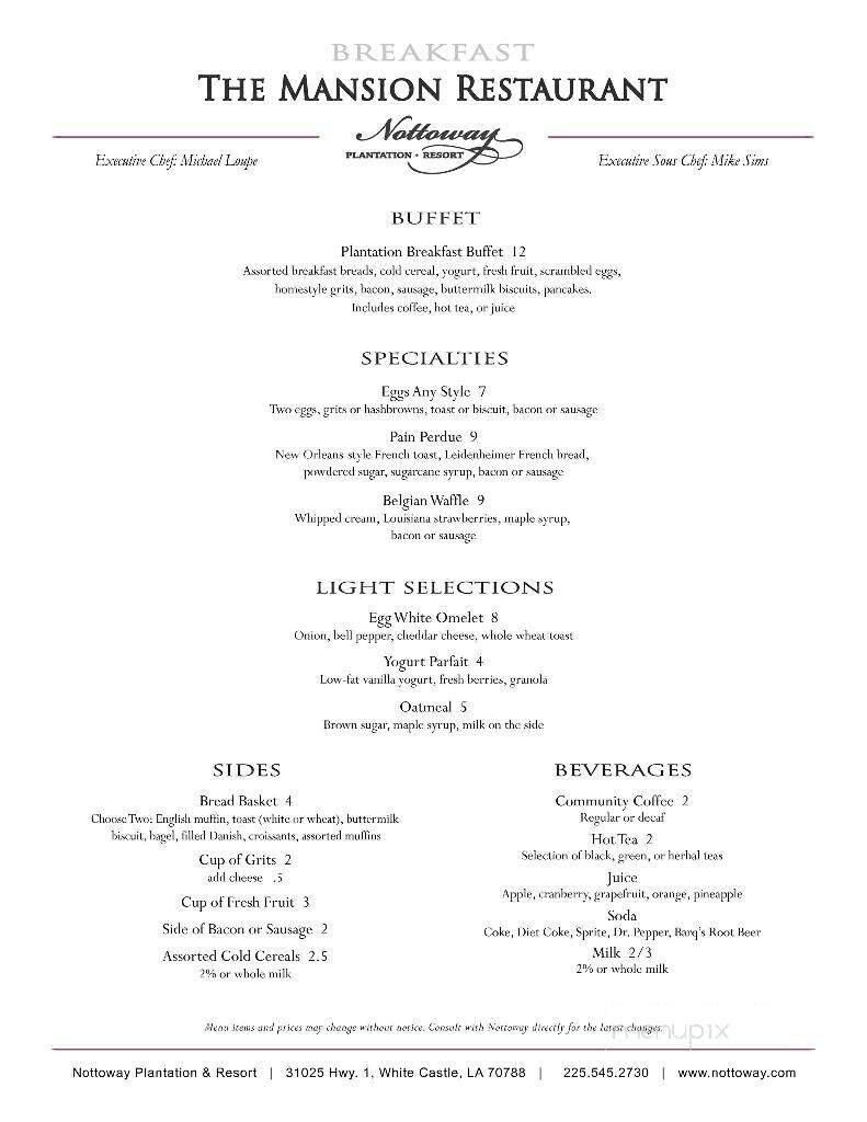 Menu page 1