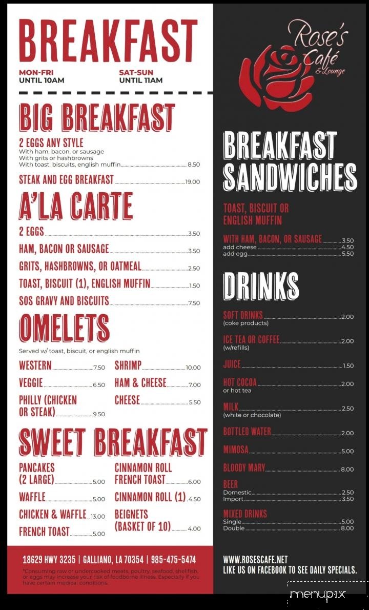 Menu page 1