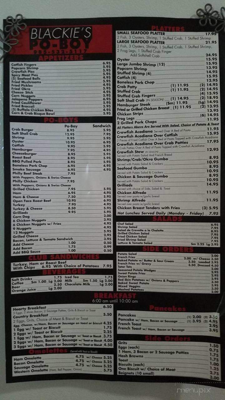 Menu page 1