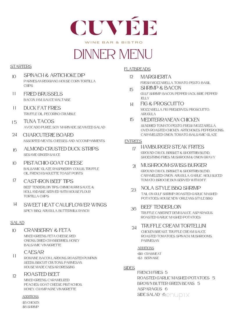 Menu page 1