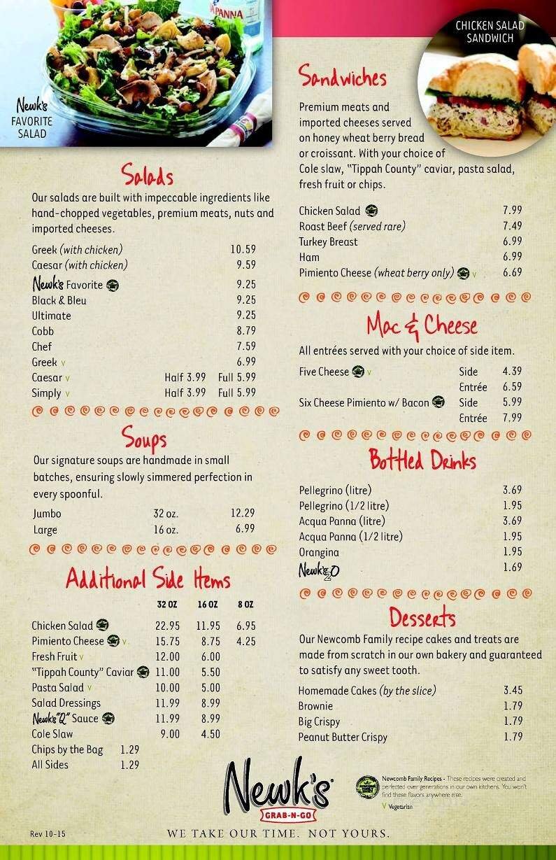 Menu page 1