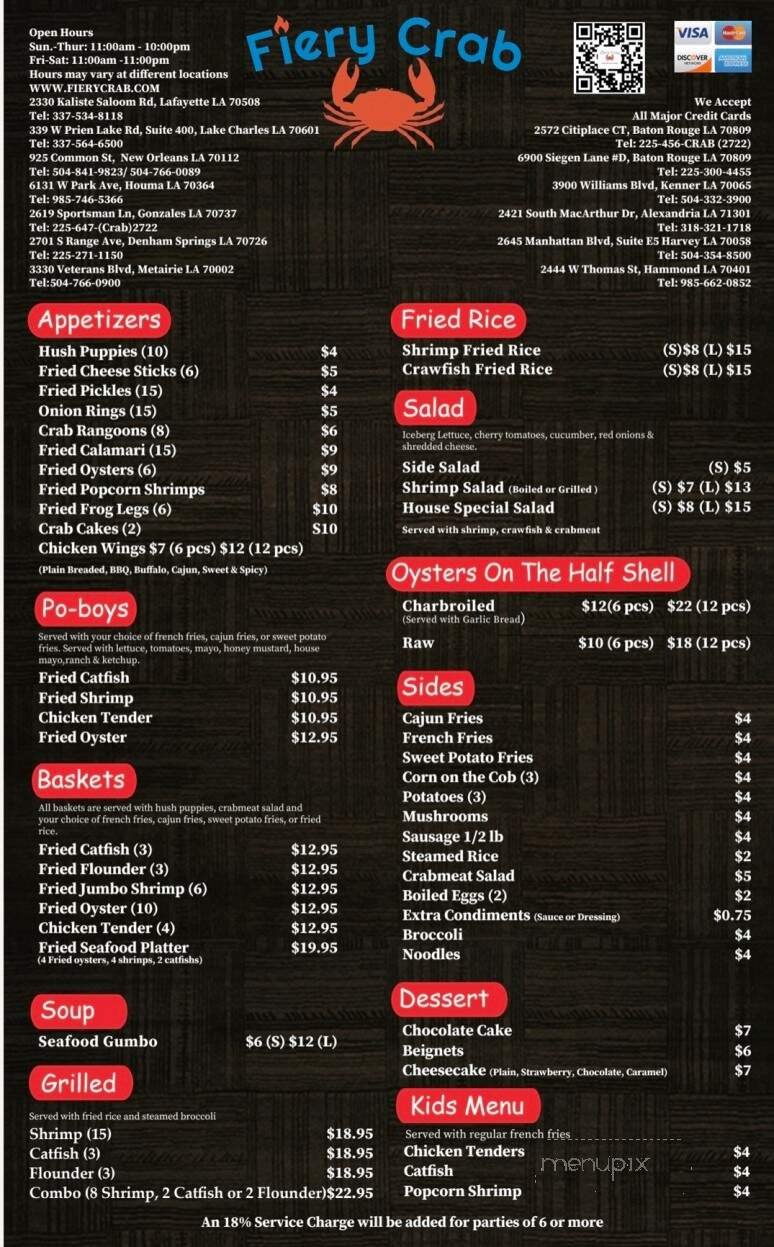 Menu page 1