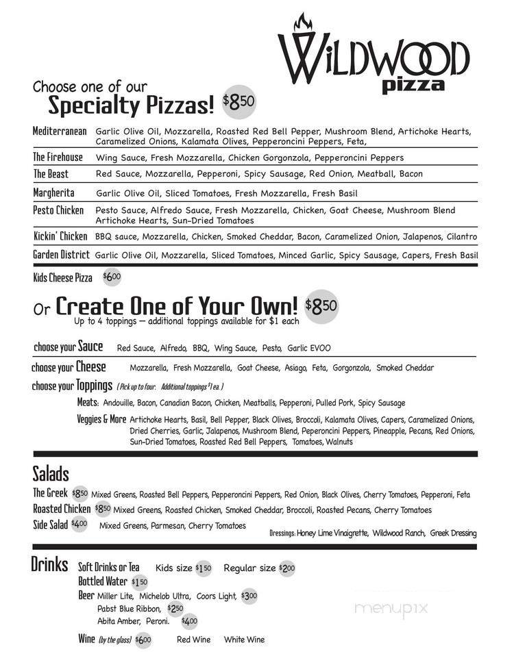 Menu page 1