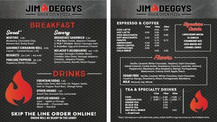Menu page 1