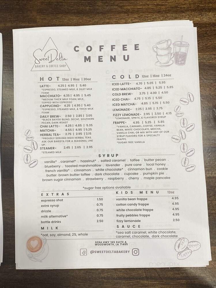 Menu page 1