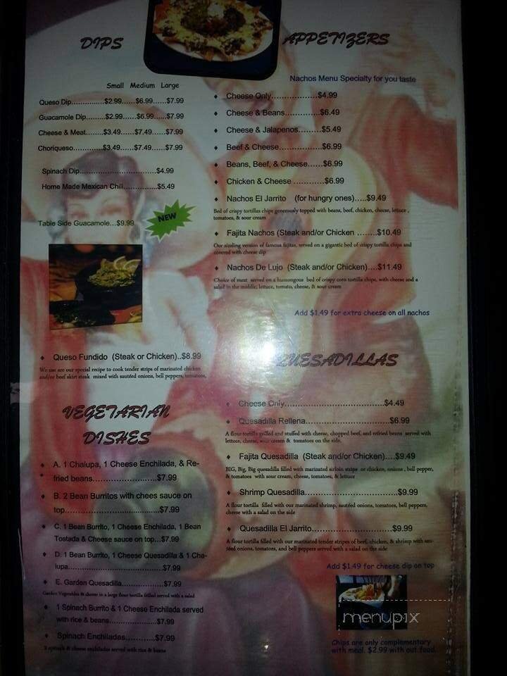 Menu page 1