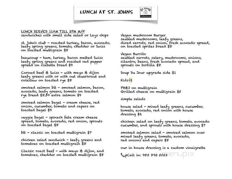 Menu page 1