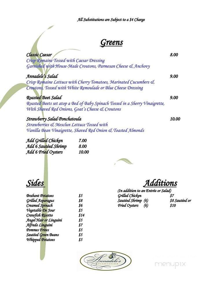 Menu page 1