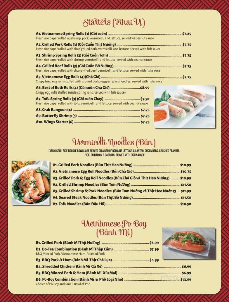 Menu page 1