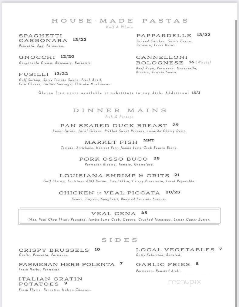Menu page 1