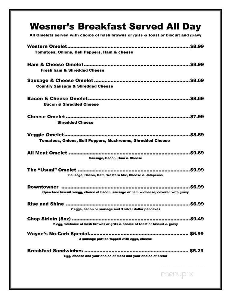 Menu page 3