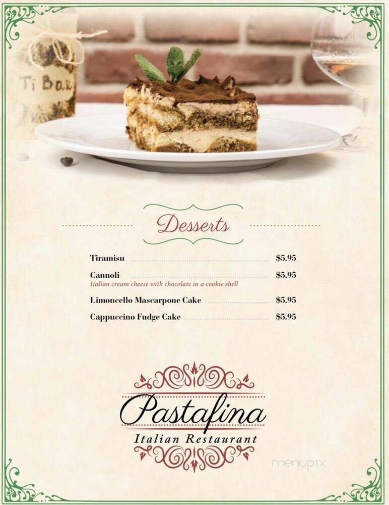 Menu page 1