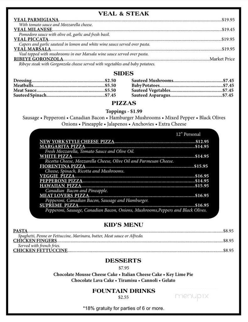 Menu page 1
