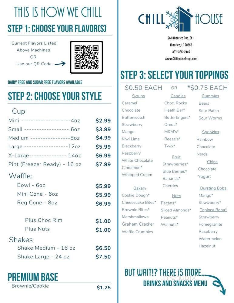 Menu page 1