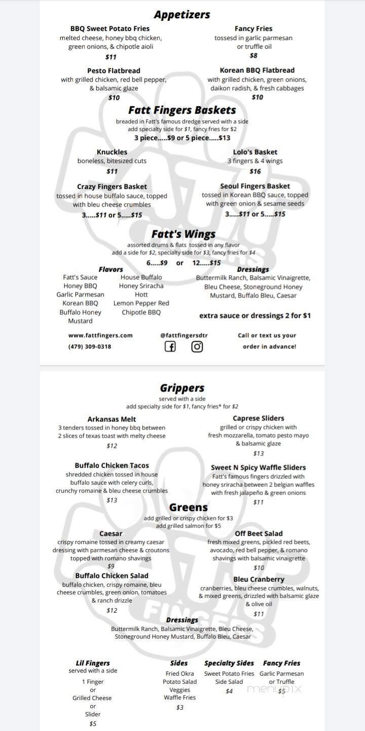 Menu page 1