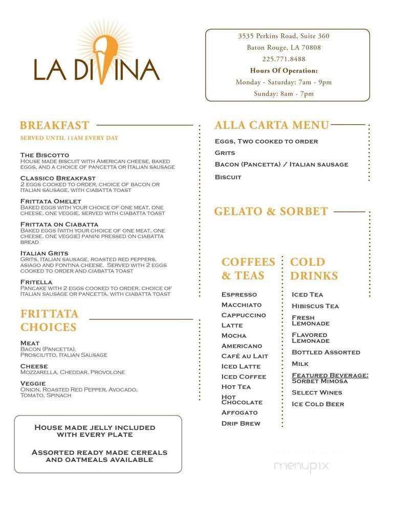Menu page 1
