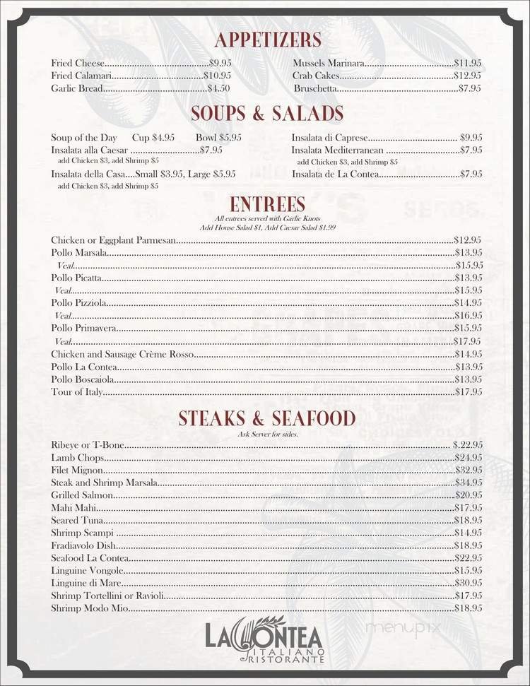 Menu page 1