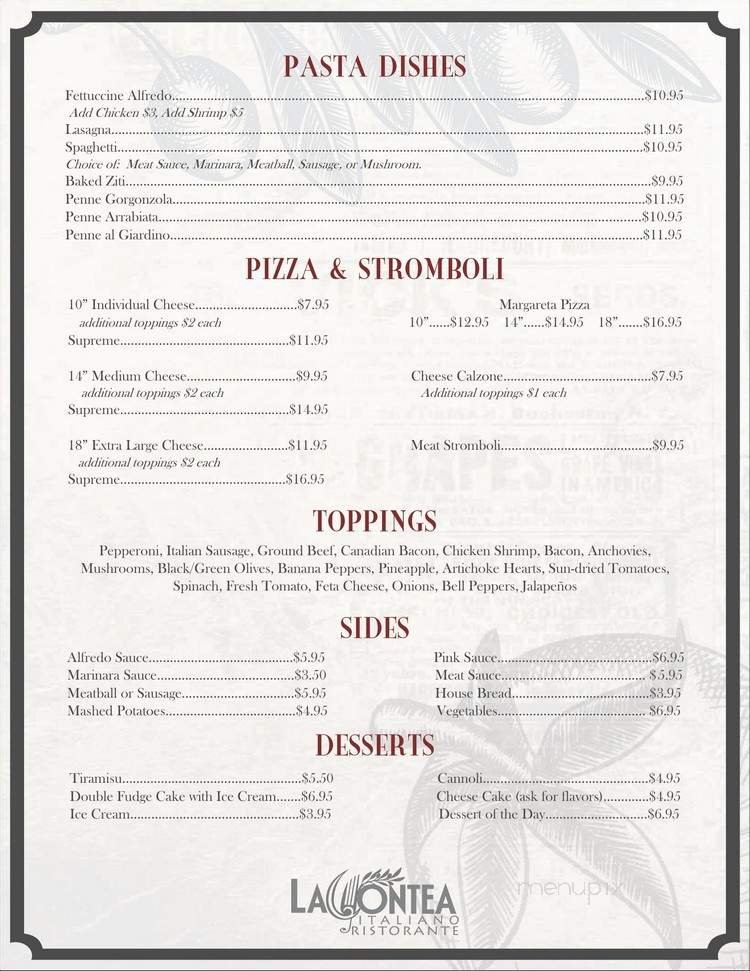 Menu page 2