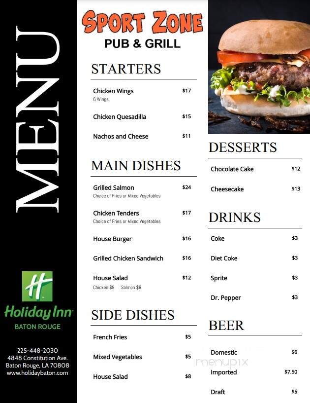 Menu page 1
