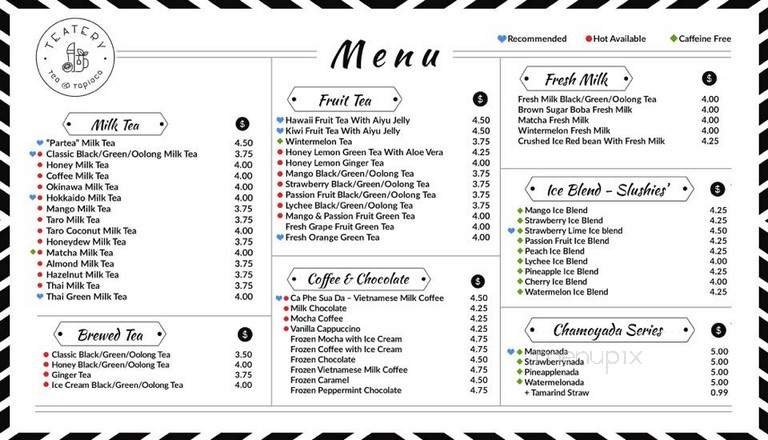 Menu page 1