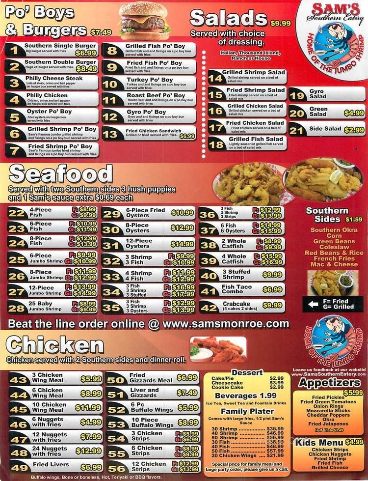 Menu page 2