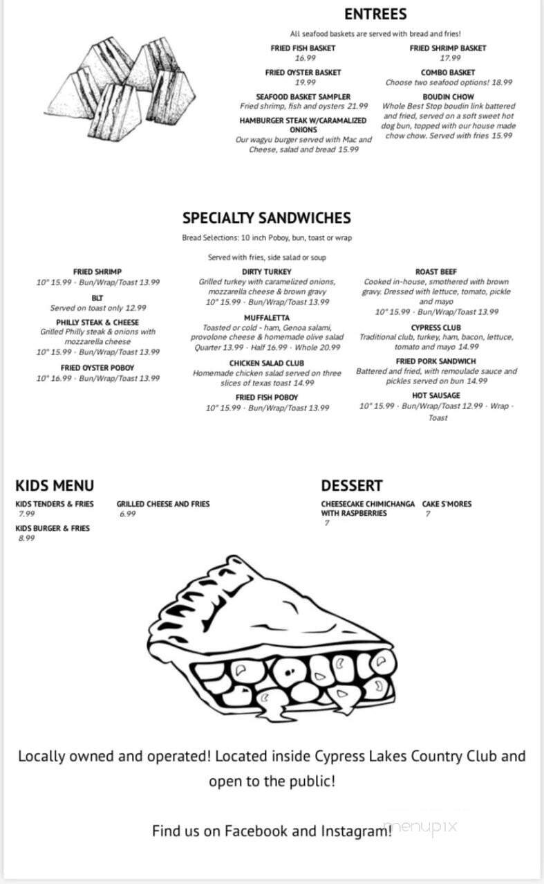 Menu page 1