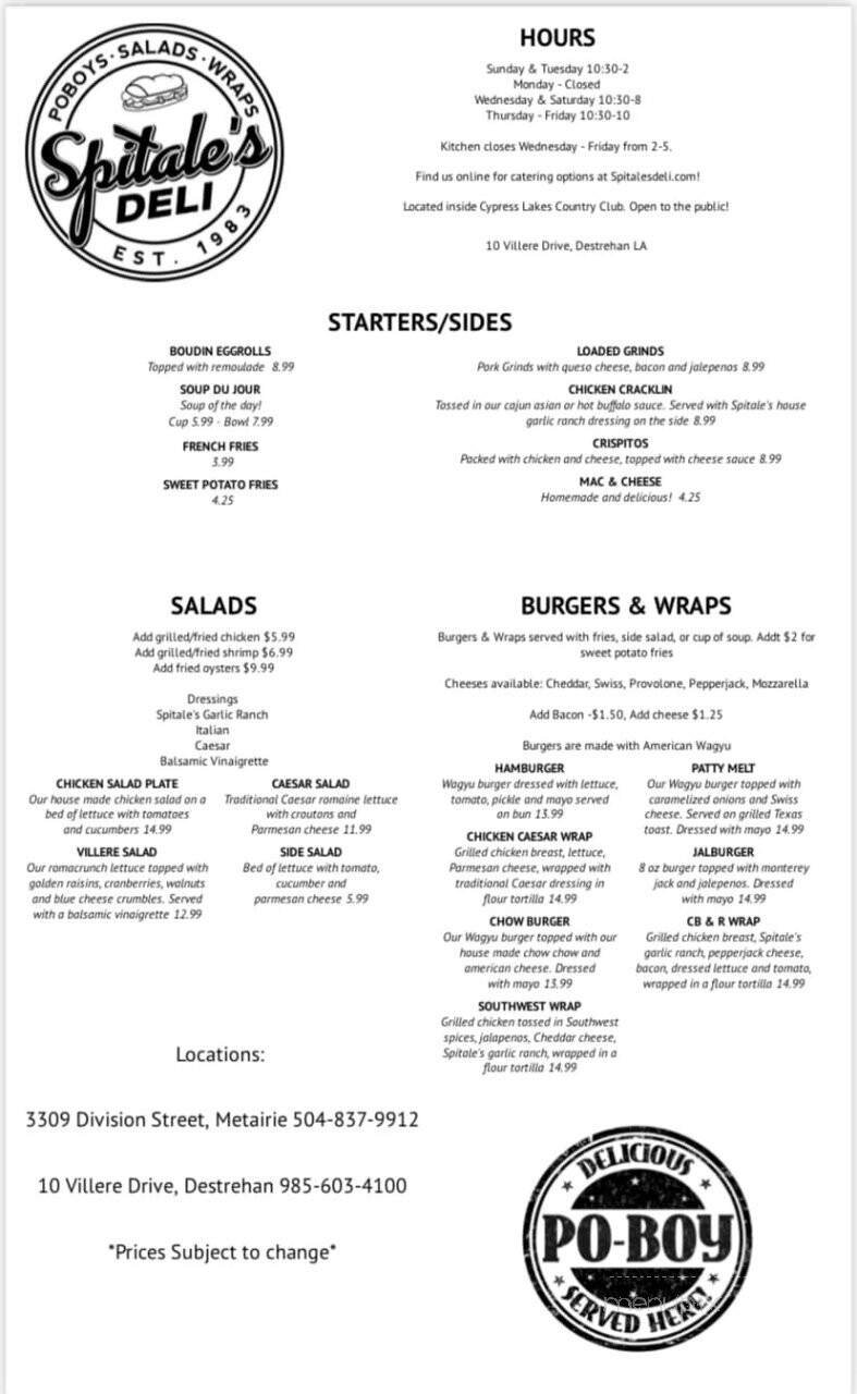 Menu page 2